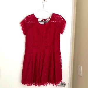 Free People lace size XS babydoll mini dress